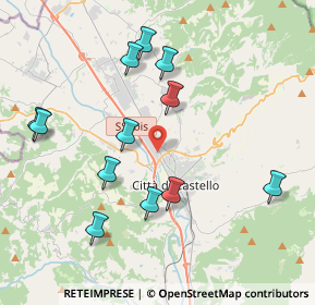 Mappa Via Achille Grandi, 06012 Città di Castello PG, Italia (4.26167)