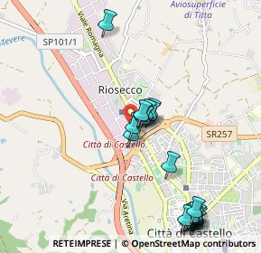 Mappa Via Achille Grandi, 06012 Città di Castello PG, Italia (1.124)