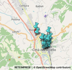 Mappa Via Achille Grandi, 06012 Città di Castello PG, Italia (1.3645)