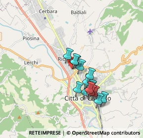 Mappa Via Achille Grandi, 06012 Città di Castello PG, Italia (1.462)