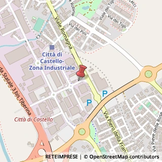 Mappa Via di Vittorio Giuseppe, 1, 06012 Città di Castello, Perugia (Umbria)