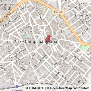 Mappa Via Raffaele Maddalo, 35, 73012 Carmiano, Lecce (Puglia)