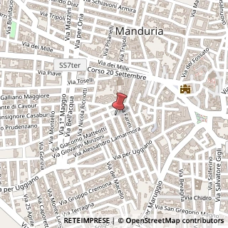 Mappa Via Fratelli Cairoli, 2, 74024 Manduria, Taranto (Puglia)