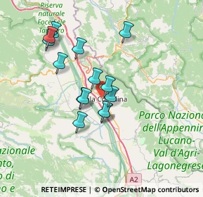 Mappa Via S'andrea, 84036 Sala Consilina SA, Italia (6.44143)