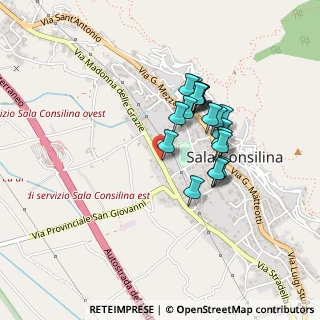 Mappa Via S'andrea, 84036 Sala Consilina SA, Italia (0.3825)