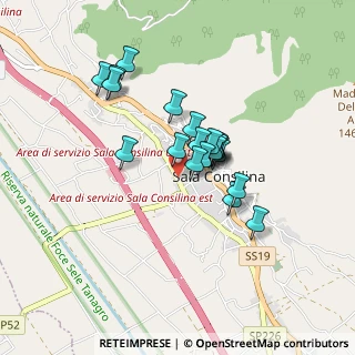 Mappa Via S'andrea, 84036 Sala Consilina SA, Italia (0.7005)