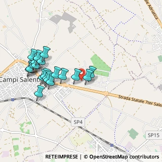 Mappa Strada Comunale Campi Trepuzzi, 73012 Campi Salentina LE, Italia (1.07)
