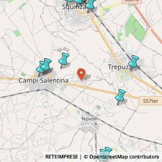 Mappa Via Don Tonino Bello, 73012 Campi Salentina LE, Italia (3.43615)