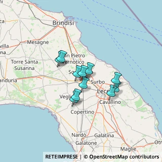 Mappa Via Don Tonino Bello, 73012 Campi Salentina LE, Italia (9.76364)