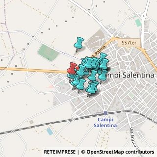 Mappa Via Kennedy, 73012 Campi Salentina LE, Italia (0.22414)