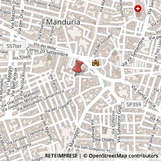 Mappa Via Matteo Bianchi, 63, 74024 Manduria, Taranto (Puglia)