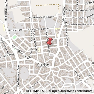 Mappa Via Giosuè Carducci, 21, 73010 Surbo, Lecce (Puglia)