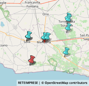 Mappa P.za Vittorio Emanuele II, 74024 Manduria TA, Italia (7.17923)