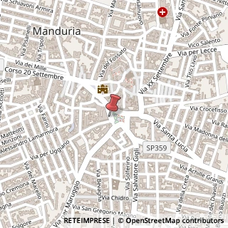 Mappa Piazza Vittorio Emanuele II, 19, 74024 Manduria, Taranto (Puglia)