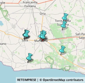 Mappa Via Dentici, 74024 Manduria TA, Italia (6.22538)