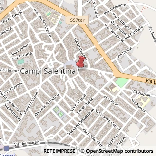 Mappa Via Pirelli, 7, 73012 Campi Salentina, Lecce (Puglia)
