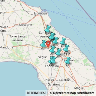 Mappa Via Alessandro Manzoni, 73012 Campi Salentina LE, Italia (9.89)