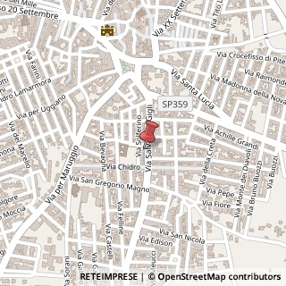 Mappa Via Salvatore Gigli, 76, 74024 Manduria, Taranto (Puglia)