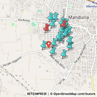 Mappa Via Rodi, 74024 Manduria TA, Italia (0.431)