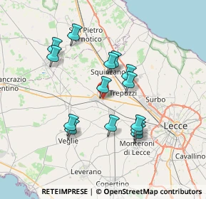 Mappa Via Aldo Moro, 73012 Campi Salentina LE, Italia (6.915)