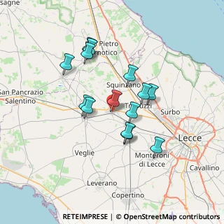 Mappa Via Dante Alighieri, 73012 Campi Salentina LE, Italia (6.40714)