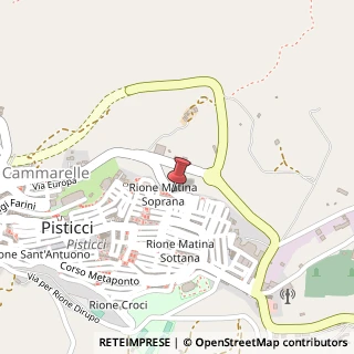 Mappa Via Cammarelle, 13, 75015 Pisticci, Matera (Basilicata)