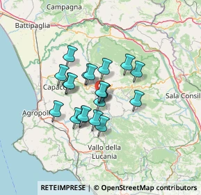 Mappa Località Difesa Nuova, 84055 Felitto SA, Italia (9.972)