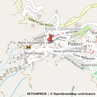 Mappa Via Luigi Farini, 4, 75015 Pisticci, Matera (Basilicata)