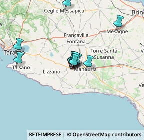 Mappa Via Rodano, 74028 Sava TA, Italia (9.45)