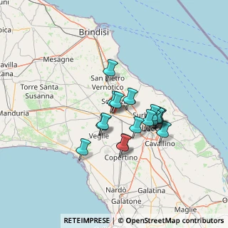 Mappa Via Novoli, 73012 Campi Salentina LE, Italia (11.05529)