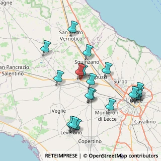 Mappa Via Novoli, 73012 Campi Salentina LE, Italia (8.9015)