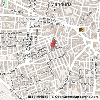 Mappa Via fabrizi nicola 11, 74024 Manduria, Taranto (Puglia)