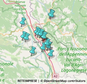 Mappa Via Dante Alighieri, 84036 Sala Consilina SA, Italia (5.12625)