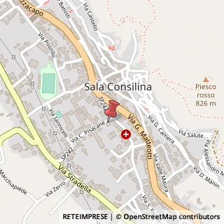 Mappa Via Carlo Pisacane, 19, 84036 Sala Consilina, Salerno (Campania)