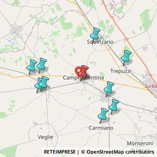 Mappa Via Nino Bixio, 73012 Campi Salentina LE, Italia (4.28818)
