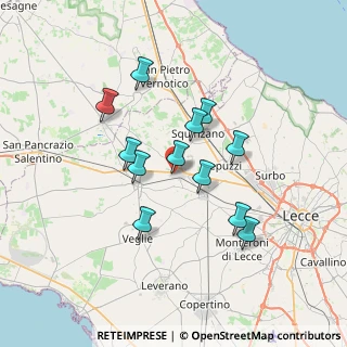 Mappa Via Nino Bixio, 73012 Campi Salentina LE, Italia (6.37583)
