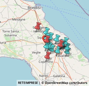Mappa Via Lecce, 73012 Campi Salentina LE, Italia (10.10333)