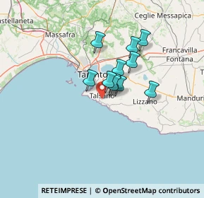 Mappa Via Andrea Pisano, 74122 Taranto TA, Italia (9.36818)