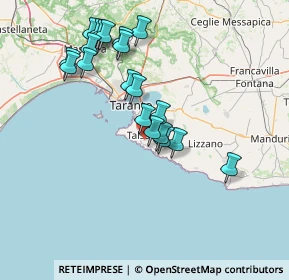 Mappa Via Andrea Pisano, 74122 Taranto TA, Italia (15.3805)