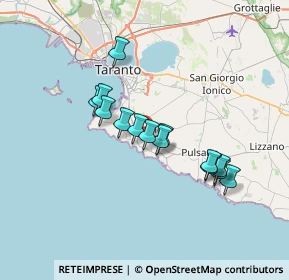 Mappa Via Andrea Pisano, 74122 Taranto TA, Italia (6.14143)