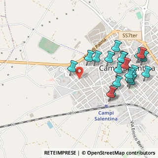 Mappa Via Maria Paladini, 73012 Campi Salentina LE, Italia (0.6235)