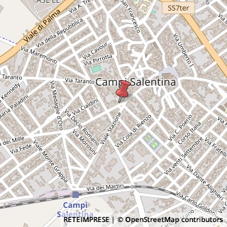 Mappa Piazza Giuseppe Garibaldi, 17, 73012 Campi Salentina, Lecce (Puglia)