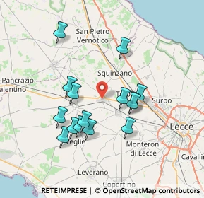 Mappa Piazza Giuseppe Garibaldi, 73012 Campi Salentina LE, Italia (7.13667)