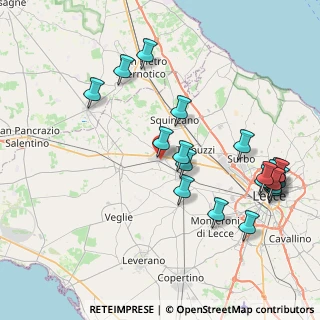 Mappa Via Armando Diaz, 73012 Campi Salentina LE, Italia (9.9785)