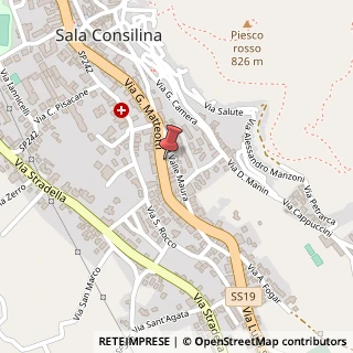 Mappa Via G. Matteotti, 190, 84036 Sala Consilina, Salerno (Campania)