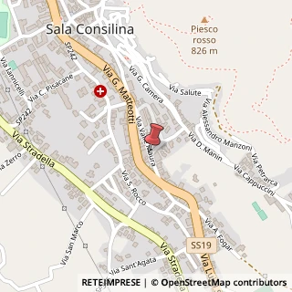 Mappa Via Valle Mauro, 84036 Sala Consilina, Salerno (Campania)