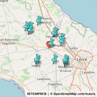 Mappa Via Cesare Battisti, 73012 Campi Salentina LE, Italia (7.4075)