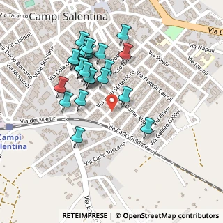 Mappa Via Cesare Battisti, 73012 Campi Salentina LE, Italia (0.24074)