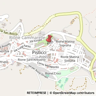 Mappa Via Principessa di Piemonte, 17, 75015 Pisticci, Matera (Basilicata)
