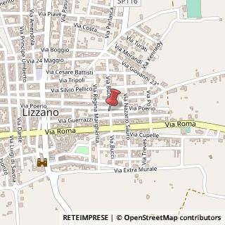Mappa Via guglielmo marconi, 74022 Lizzano, Taranto (Puglia)